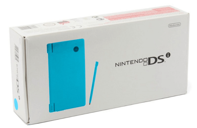 Blue Nintendo DSi System box art for Nintendo DS